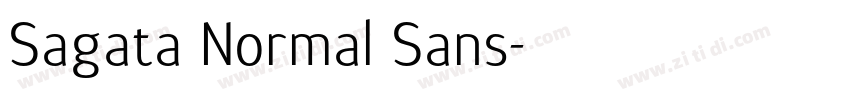Sagata Normal Sans字体转换